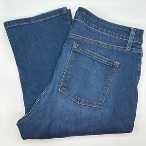 L.L. Bean Women Classic Fit Dark Wash Denim Jeans Everyday Casual Size 14 Petite